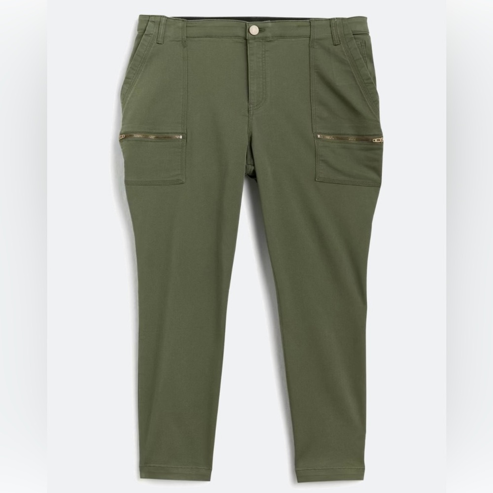 Violets & Roses utility zipper skinny pant